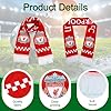 2025 League Champions Scarf, Twenty Times League Football Champions Commemorative Scarf, Sports Fan Scarves for Liverpool FC Supporters 14X140cm Red/White #2