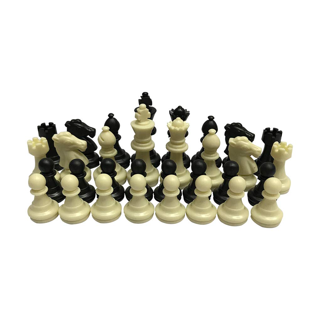 Showay Hegerby 32PCS/Set Plastic International Chess Game Kit Pieces without Chessboard Gift Interactive Toy