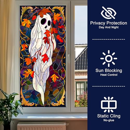 Vinilo decorativo para ventana efecto vidriera 17.7 x 39.3 in miniatura 2