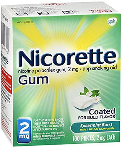 Nicorette Spearmint Burst and Chamomile Nicotine Gum #TOP16