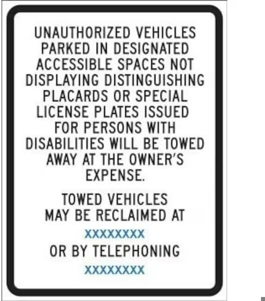 STATE SPECIFIC ADA ACCESS 24 in X 18 in, Mfr: FRA183RA-A