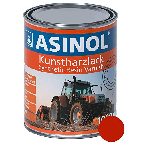 ASINOL PÖTTINGER ROT 1.000 ml Kunstharzlack Farbe Lack 1l Liter Dose