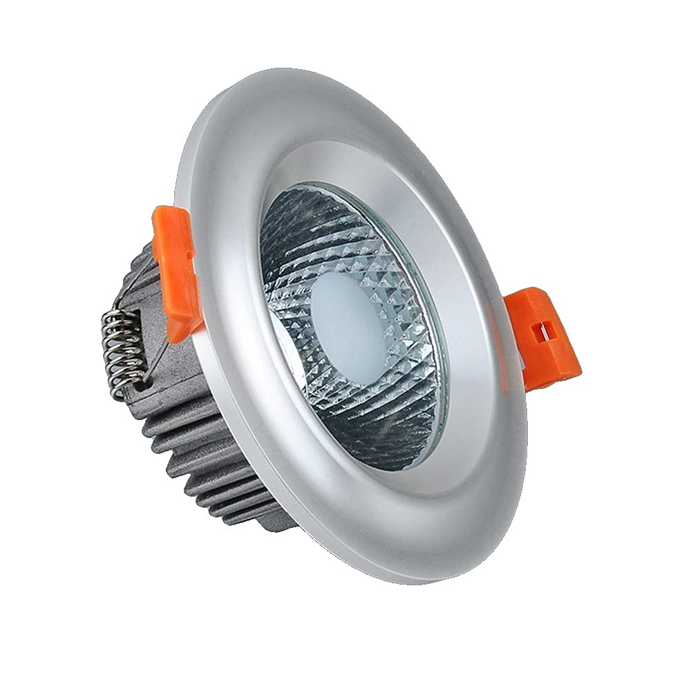 Plafonnier LED encastré rond 7W ultra-mince aluminium d'éclairage intérieur couloir