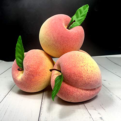 Cotosey 12Pcs Artificial Peach Simulation Peach Fruit For Home Kitchen Table Cabinet Party Decor Photography Props #TOP5