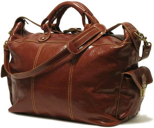 Floto Luggage Venezia Travel Tote, Vecchio Brown, Large 1 Floto Luggage Venezia Travel Tote, Vecchio Brown, Large