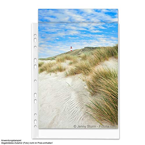 mashpaper Fotohüllen Prospekthüllen Klarsichthüllen transparent 100 Stück DIN A4 77950