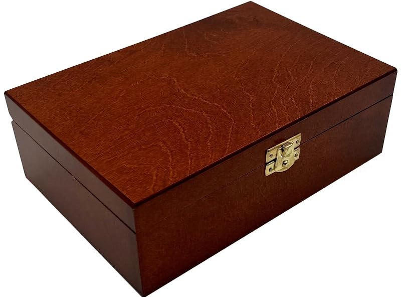 Juego de ajedrez – Torneo Staunton 7 – Baúl plegable |22 x 15 x 7 cm | de madera y 32 piezas de ajedrez Staunton 7 - Juego de ajedrez