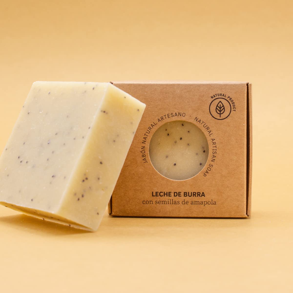 Labnatur Jabón Natural Leche de Burra Artesanal - Hidratante y Antiarrugas - Con Aceites de Oliva y Coco - Para Piel Seca y Deshidratada - Sin Aceite de Palma - Fabricado en España - 100 g — view 9