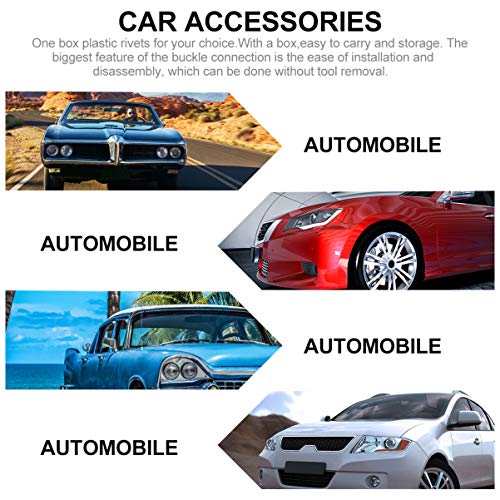 Garneck 650 peças de clipes de retentor de carro, kit de fixadores de plástico, rebites, suprimento