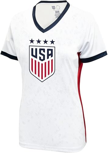 Miniatura 2 de Icon Sports Camiseta oficial de fútbol americano de 4 estrellas USWNT Players para el día del partido de la mujer