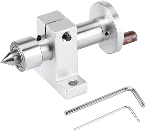 Centro giratorio de doble rodamiento ajustable Centro giratorio Piezas de bricolaje para mini máquina de torno Herramienta de carpintería