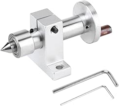 Torno de madeira portátil centro de torno para marcenaria com chave de perfuração rolamento duplo para mini torno