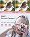 Digital Camera, 1080P Kids Camera, Time Stamp Antishake 16X Zoom, Compact Portable Camera Christmas Birthday Gift for Children Kid Teen Student Girl Boy(Rose Pink)