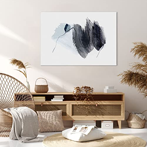 Quadro su Tela 100x70cm Stampe da Parete Blu