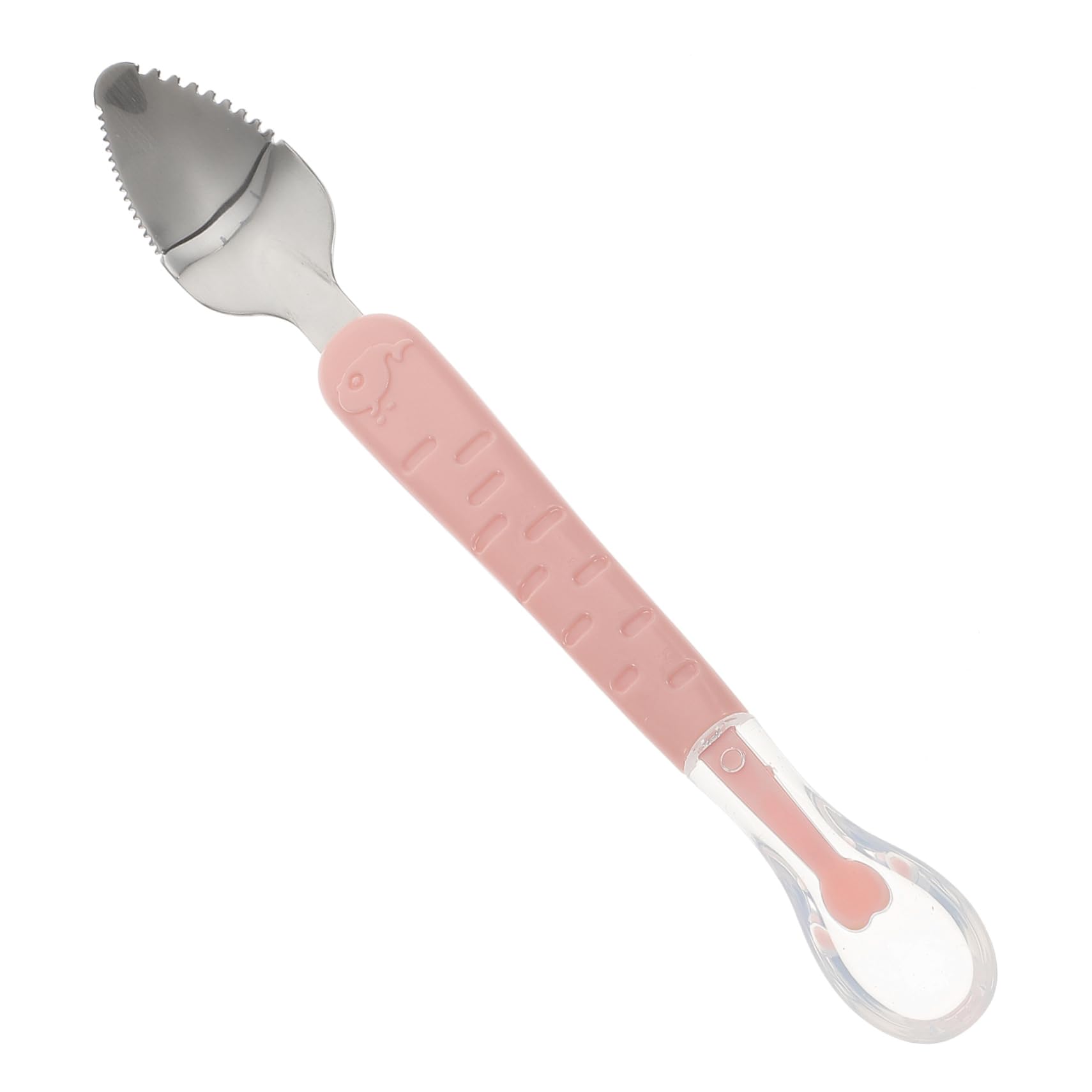 GALPADA Fruit Mud Spoon Double Headed Scraping Spoon for Self Feeding and Encourages Independent Eating for Weaning and Fine Motor Skill