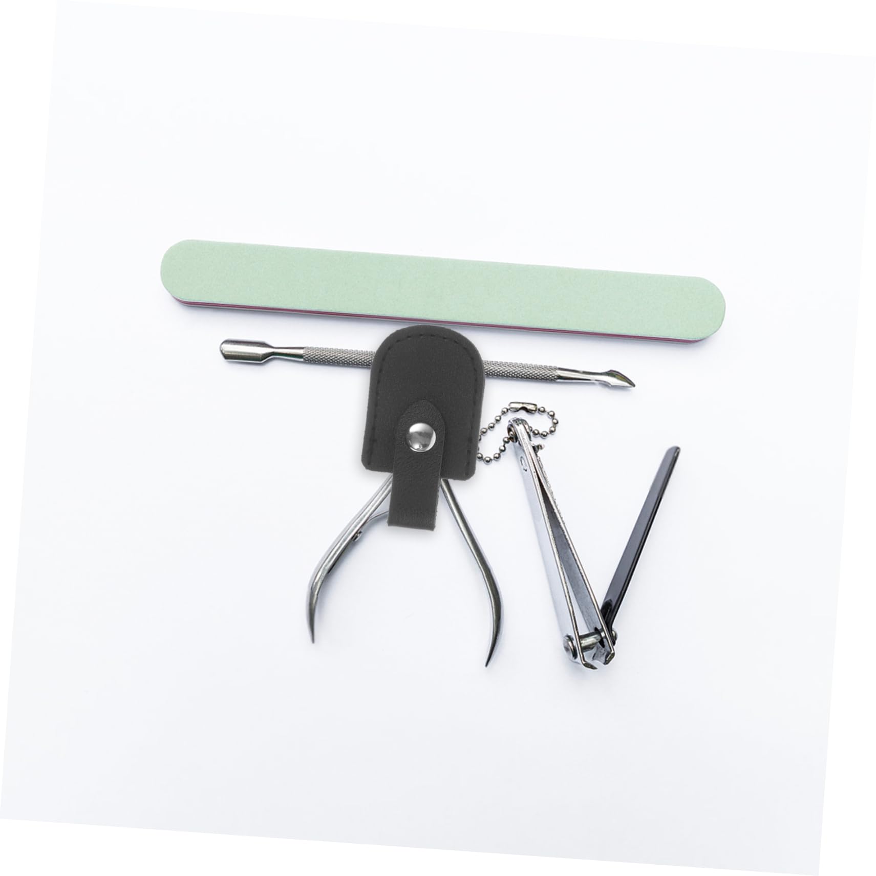 Mikinona Pedicure Tool Protector Nail Cuticle Scissor Cover Nail Salon Supply Pu Material Sleek and Functional Design