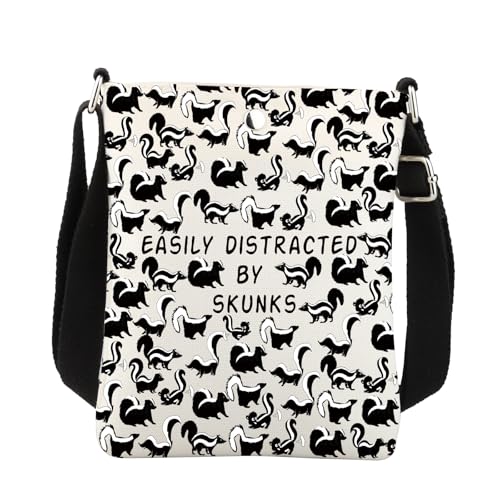 Sac à bandoulière skunks idéal pour une balade décontractée en ville