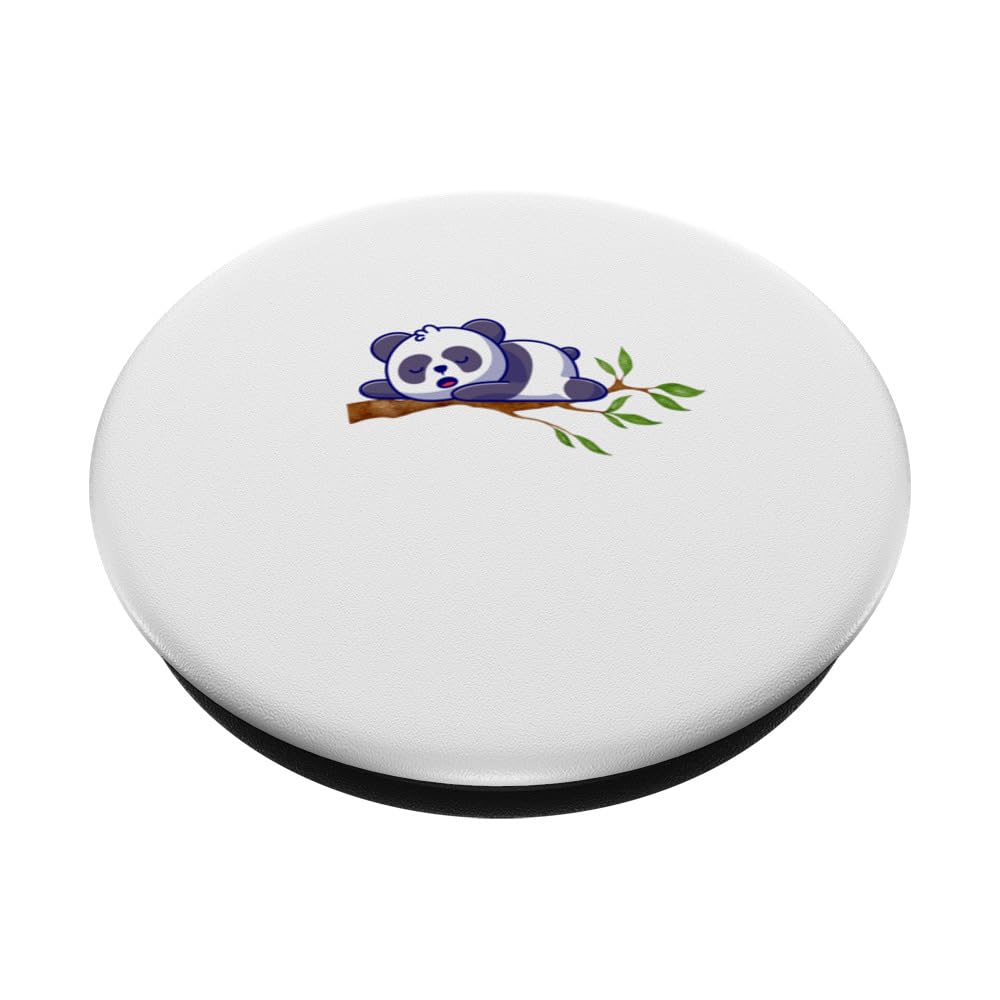 Je peux pas j'ai la lamme humour siesta panda PopSockets Swappable PopGrip, Black - Image 2