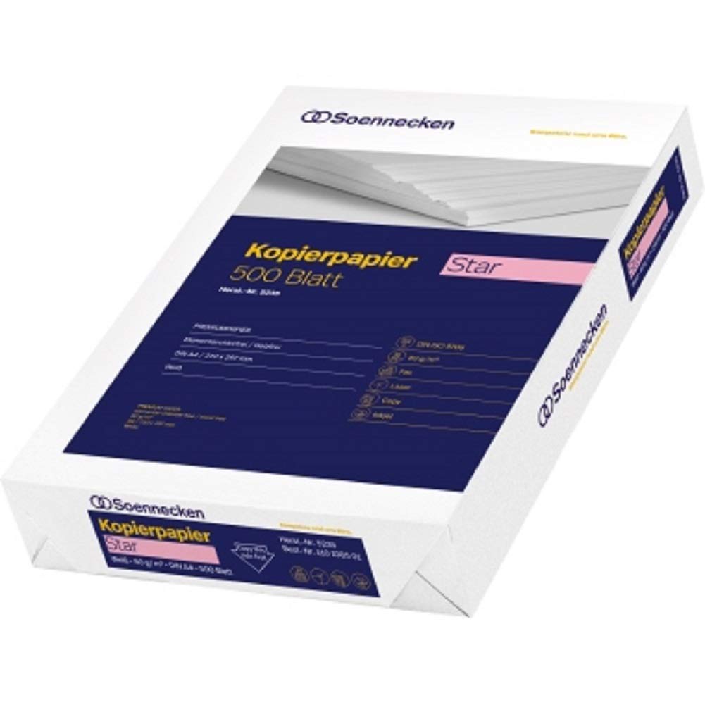 Soennecken Kopierpapier Star 5235 - Karton à 2.500 Blatt DIN A4 weiss
