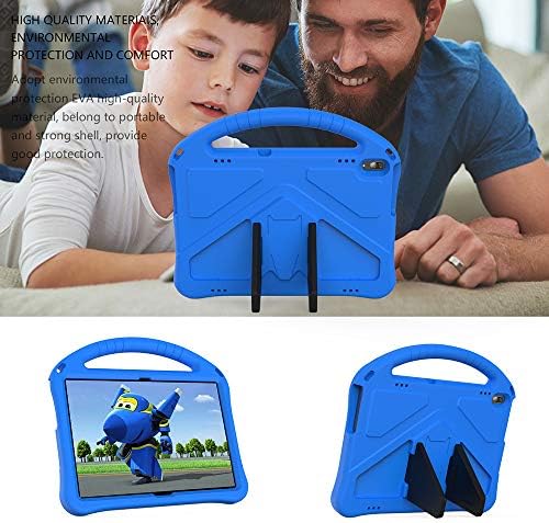 Tading Kids Case for Lenovo Tab M10/P10, Children Friendly EVA Foam Protective Stand Handle Cover Case for Lenovo Tab M10(TB-X605L/X605F) /M10 HD(X505L/X505F) [Not for M10 HD 2nd Gen X306F] - Blue