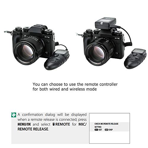 Image of JJC Wireless Intervalometer Timer Remote Shutter for Fuji X-T5 X-T4 X100VI | Time Lapse for Fujifilm X-T3 X-T30 II X-T20 X100V X100F X100T X-PRO3 X-E3 X-H2 X-H2S GFX100S II GFX100 GFX 50S 50R & More