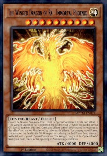 The Winged Dragon of Ra - Immortal Phoenix - MZTM-EN074 - Rare - 1st Edition