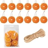 30 Pcs Dried Orange Slices, with 30Pcs Hemp Rope...
