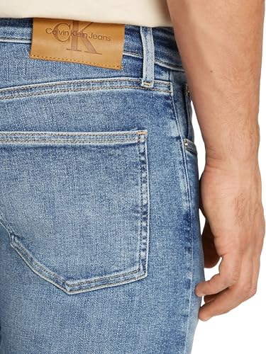 Calvin Klein Herren Jeans Hose Skinny Fit, Blau (Denim Light), 28W/36L – Ansicht 3
