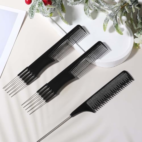 3 Peines de Peinar con Punta Metálica para Mujeres miniatura 3