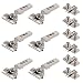 Produktbild 6 x siwitec Blum CLIP top BLUMOTION 110° Scharnier INSERTA mit Feder, Softclose, vernickelt, Eckanschlag, inkl. Exzenter-Kreuzmontageplatten