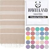 HAVLULAND Turkish Beach Towel Oversized 39x71 Sand Free Beach Towels Quick Dry Towel Bath Towels Ext