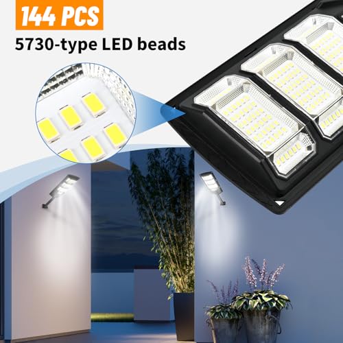 Solar Street Light Outdoor 2 Pack with Motion Sensor & Remote Control IP65 - image 5