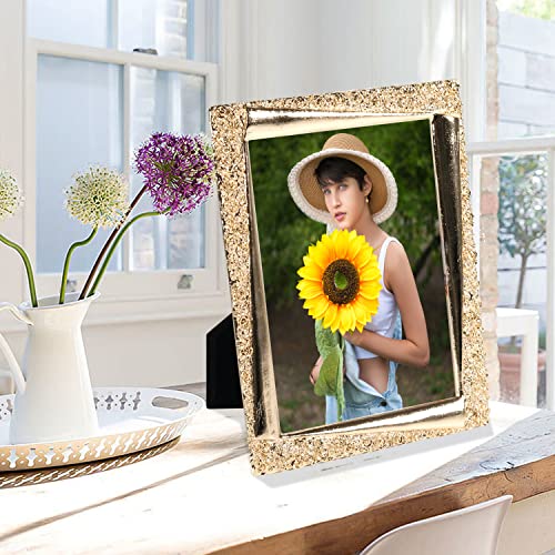 Kamiaha 5X7 Gold Picture Frame With High Definition Glass,2 Pack Modern Metal Photo Frame Display For Wall Or Tabletop Display, Great Gift For Christmas Or Wedding #TOP3