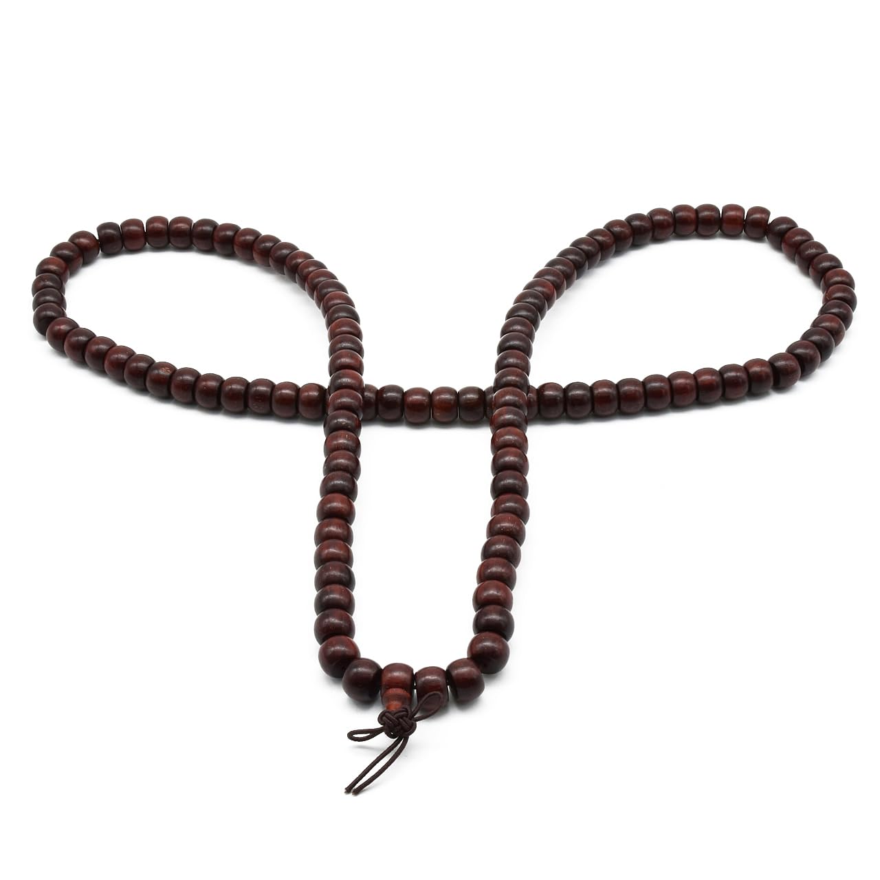 Bracciale Unisex in Legno di Sandalo Rosso Africano Naturale, Perline da Preghiera, Buddismo Tibetano, Meditazione, Collana Mala, Yoga.