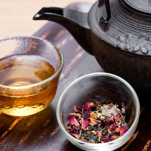 Palais des Th&eacute;s - Geisha Flower Green Tea & Cherry Blossom - Premium Tea Bags, Serves 20 Cups