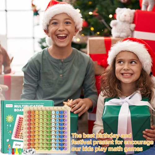 Corpower Multiplikationsbrett 1x1 Lernen für Grundschüler, Multiplikationstafel, Montessori Kinderzählspielzeug, Rechnen Spiel Spaß für Rechenprofis, Lernen Leichtgemacht, Einmaleins