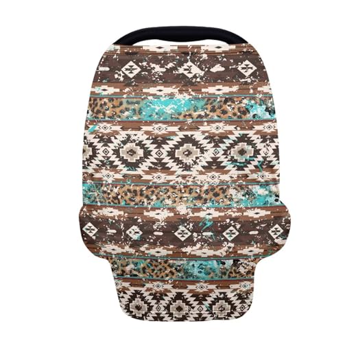 Belidome Western Baby Stuff Tribal Nursing Cover Up for Breastfeeding Breathable Nursing Cover Infants Stroller Canopy Comfy Stretchy