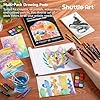 Shuttle Art 106 Piece Deluxe Art Set, Art Supplies in Wooden Case, Painting Drawing Art Kit with Crayons Colored Pencils Oil Pastels Watercolor Cakes Coloring Book Sketch Pad for Kids Adults #2