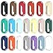 LOKEKE Compatible with MI Band 10 Protective Case Cover, Silicone Protective Watch Case Cover Shell Compatible with Xiaomi MI Band 10/9/8(Black)