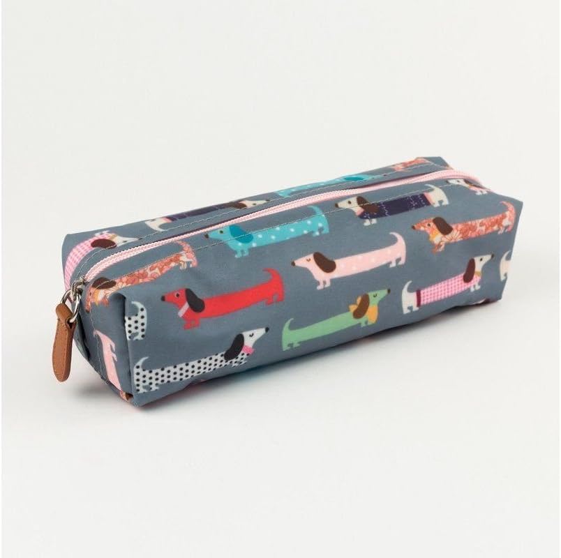 Go Stationery Sausage dog pencil case grey