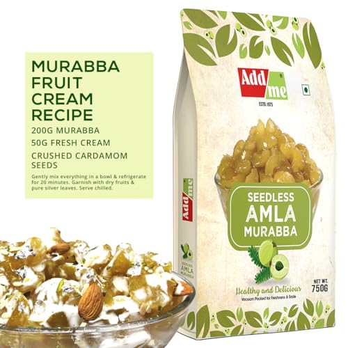 Image of Add me Seedless Dry Amla Murabba 750gm | Sweet & Delicious Amla Ka Murabba Without Sugar Syrup | Immunity Booster Vacuum Pack