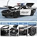SASBSC Police Car Toy for Boys Age 3-12 1:32 Diecast Metal Model Cars for Kids with Light and Sound Pull Back Car for 3+ Year Old Boys Birthday Gifts (Police-1:32 Scale)