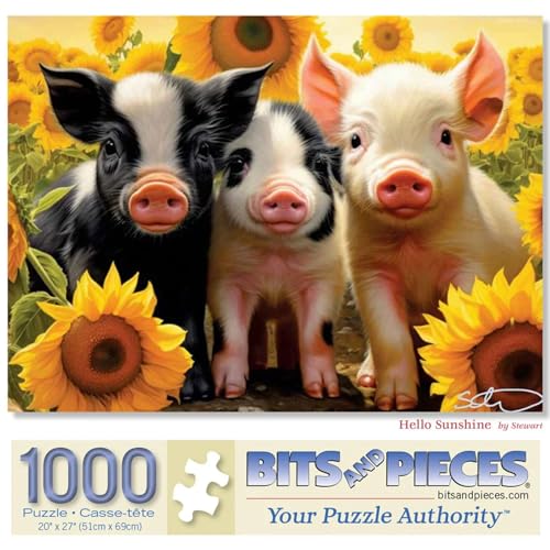 Bits and Pieces Jigsaw Puzzles for Adults 1000 Pieces - Hello Sunshine