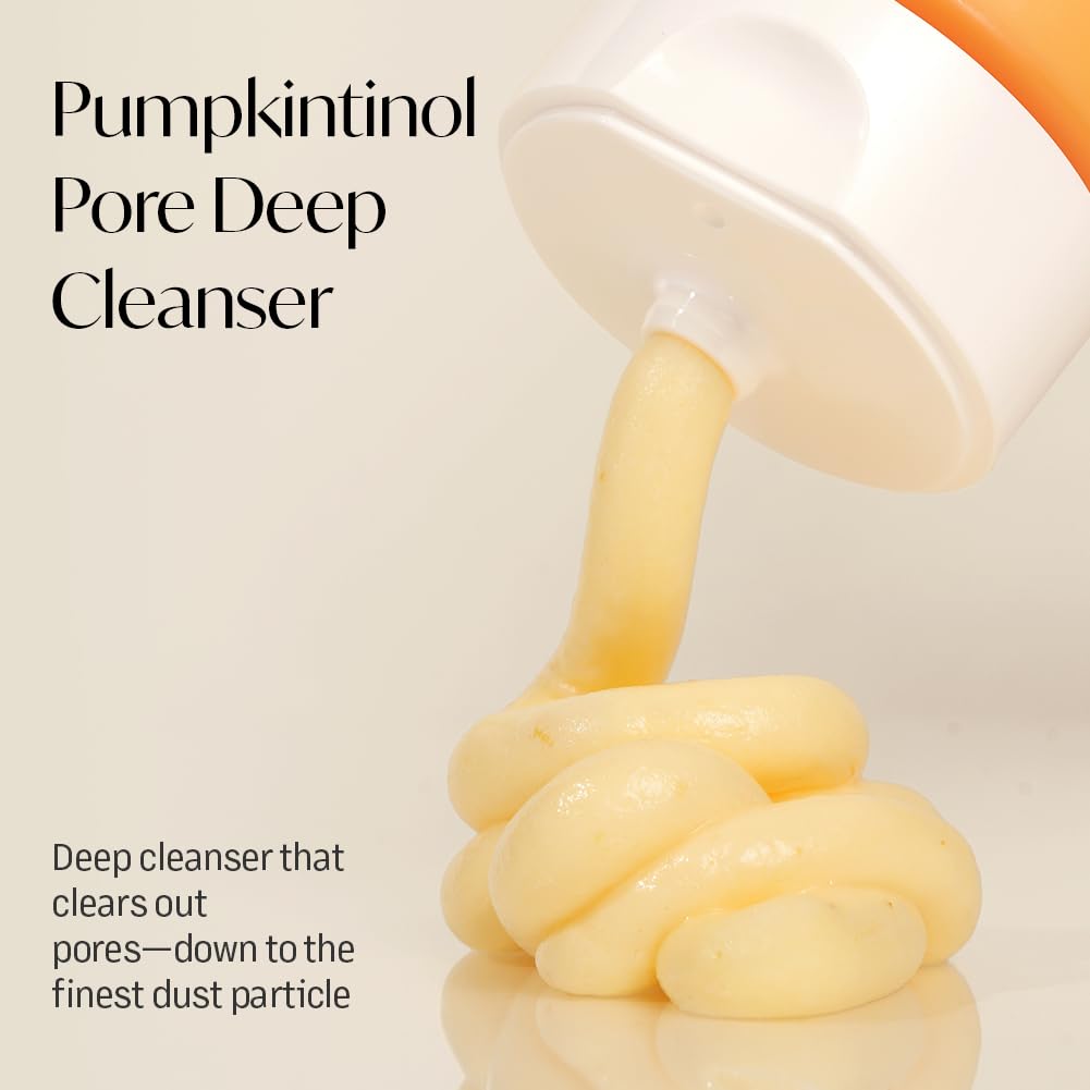 SAEKDONG SEOUL Pumpkintinol Pore Deep Pack Cleanser | Face Cleanser & Mask in One | Gentle Exfoliation with Rice Bran Powder | Deep Cleansing, Pore Care, & Radiance Boosting (120ml / 4.05 fl. oz.)