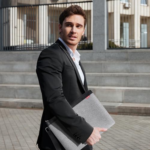 ECHSRT Pasta organizadora de documentos para viagens, bolsa de documentos com zíper para homens e mu
