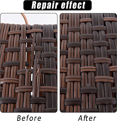 Wicker Repair Kit - 120Ft Rattan Patio Chair Sofas Repair Supplies For Outdoor Lawn Furniture, Premium New Materials Basket Weaving Webbing Replacement Parts #TOP2