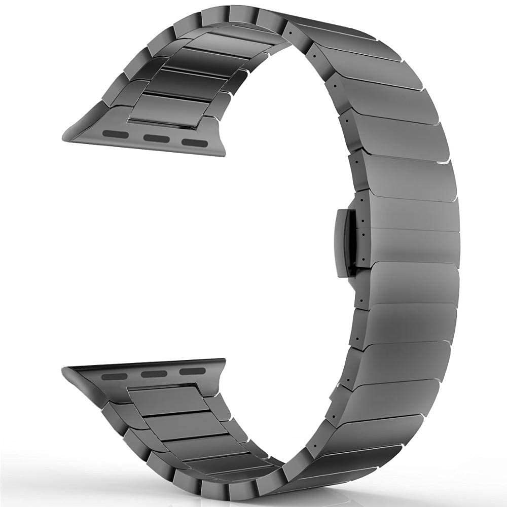Cinturino per Orologio, Cinturino per Orologio in Acciaio Inossidabile 44mm 40mm Braccialetto con Chiusura a Farfalla in Metallo