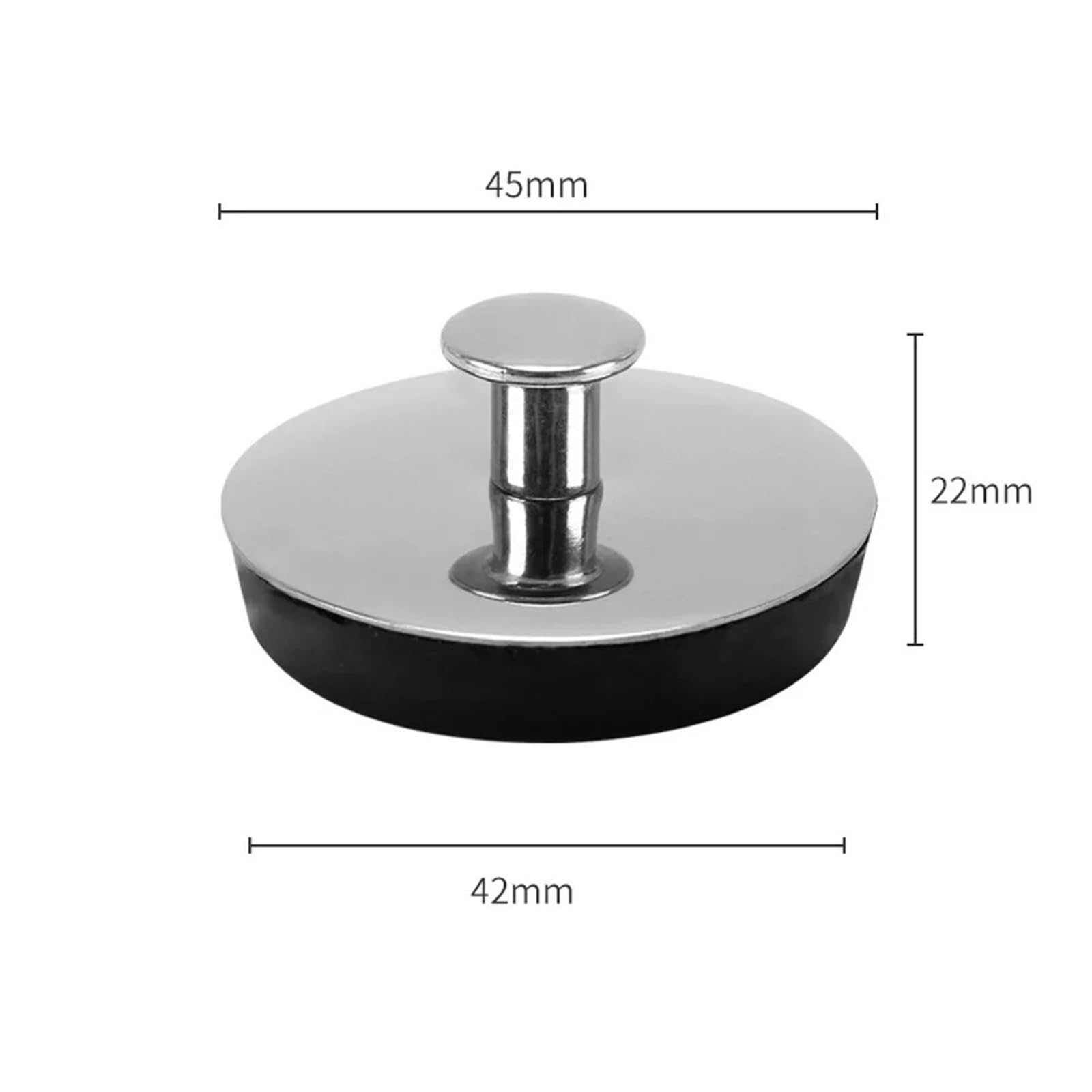 1 Pieza de tapón de desagüe de bañera de Acero Inoxidable for Lavabo de baño Universal(M)