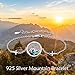 AOBOCO Mustard Seed Bracelet S925 Sterling Silver Mountain Bracelets Cross Christian Faith Jewelry Gift for Women (7+2 Bracelet, Mountain)