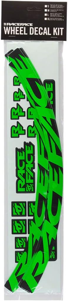 RaceFace Large Offset Rim Decal Kit, Neon Green (802C)